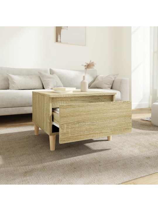 Odkládací stolky 2 ks dub sonoma 50x46x35 cm kompozitní dřevo