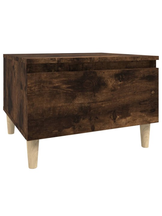 Odkládací stolky 2 ks kouřový dub 50x46x35 cm kompozitní dřevo
