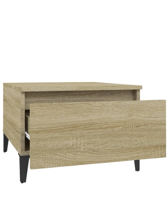 Odkládací stolek dub sonoma 50 x 46 x 35 cm kompozitní dřevo