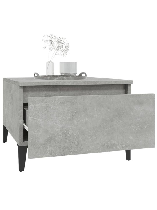 Odkládací stolky 2 ks betonově šedé 50x46x35cm kompozitní dřevo