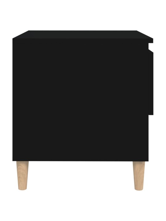 Noční stolky 2 ks černé 50 x 46 x 50 cm kompozitní dřevo