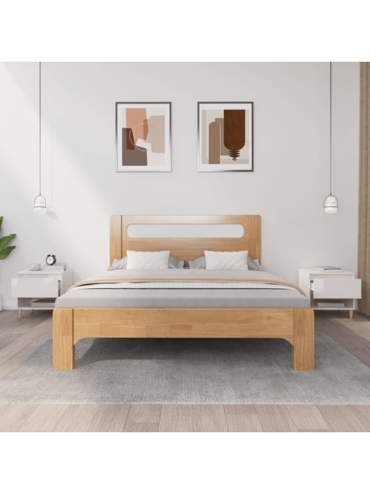 Noční stolky 2 ks bílé vysoký lesk 50x46x50 cm kompozitní dřevo