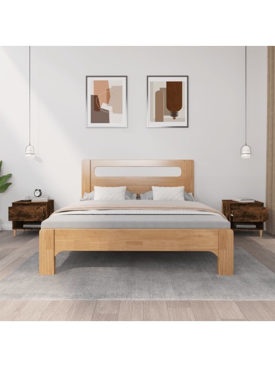 Noční stolky 2 ks kouřový dub 50 x 46 x 50 cm kompozitní dřevo