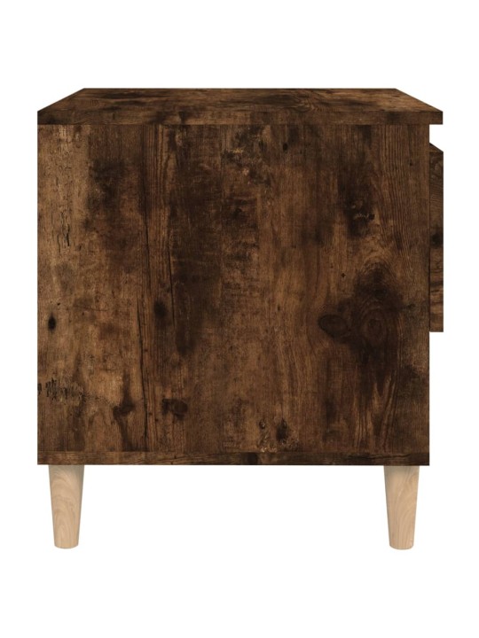 Noční stolky 2 ks kouřový dub 50 x 46 x 50 cm kompozitní dřevo