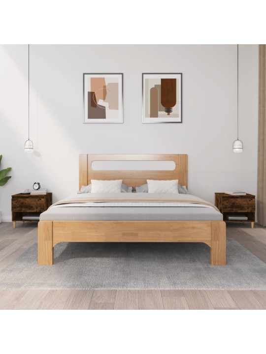 Noční stolky 2 ks kouřový dub 50 x 46 x 50 cm kompozitní dřevo