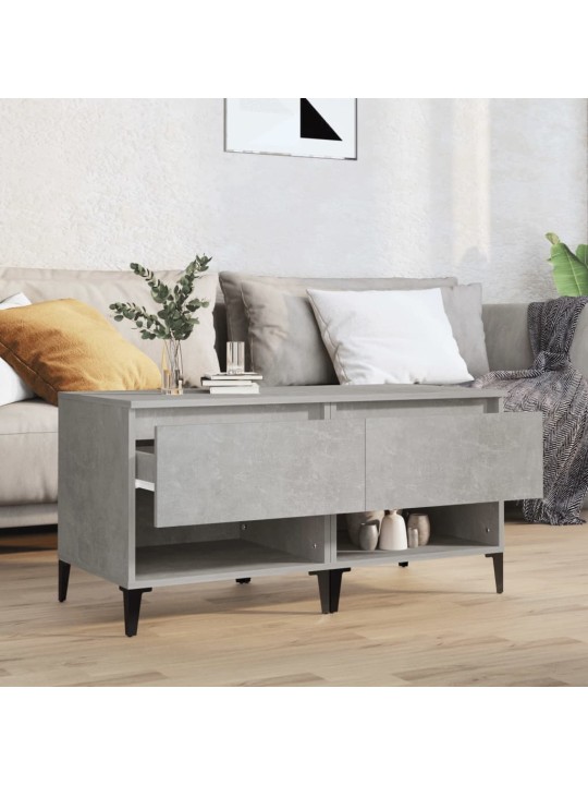 Odkládací stolky 2 ks betonově šedé 50x46x50cm kompozitní dřevo