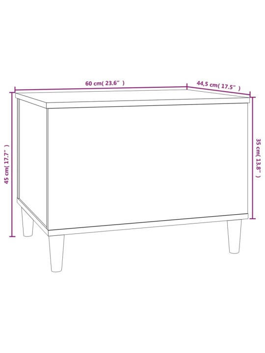Konferenční stolek dub sonoma 60x44,5x45 cm kompozitní dřevo