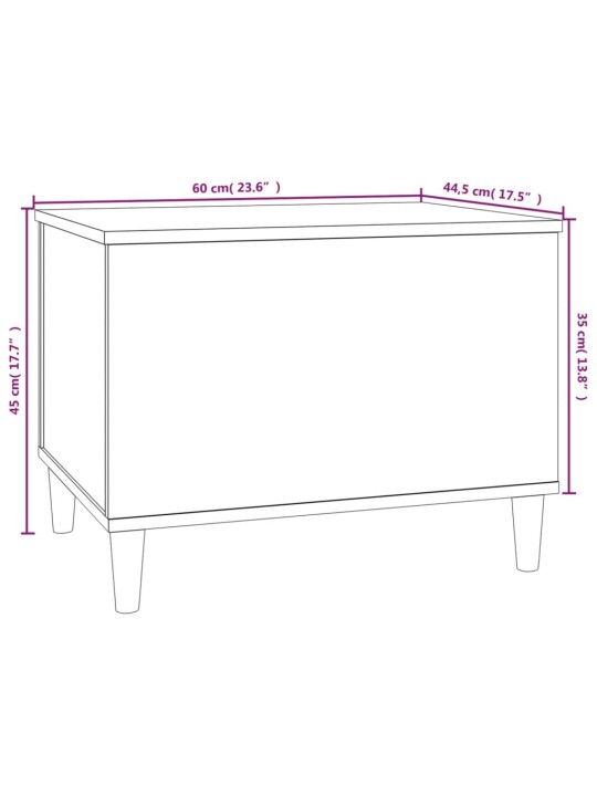 Konferenční stolek betonově šedý 60x44,5x45 cm kompozitní dřevo