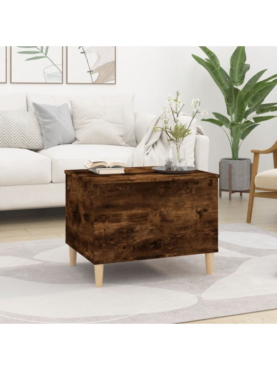 Konferenční stolek kouřový dub 60x44,5x45 cm kompozitní dřevo