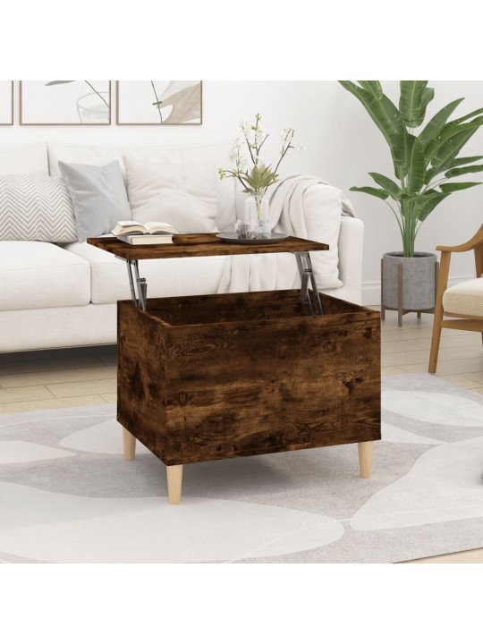 Konferenční stolek kouřový dub 60x44,5x45 cm kompozitní dřevo