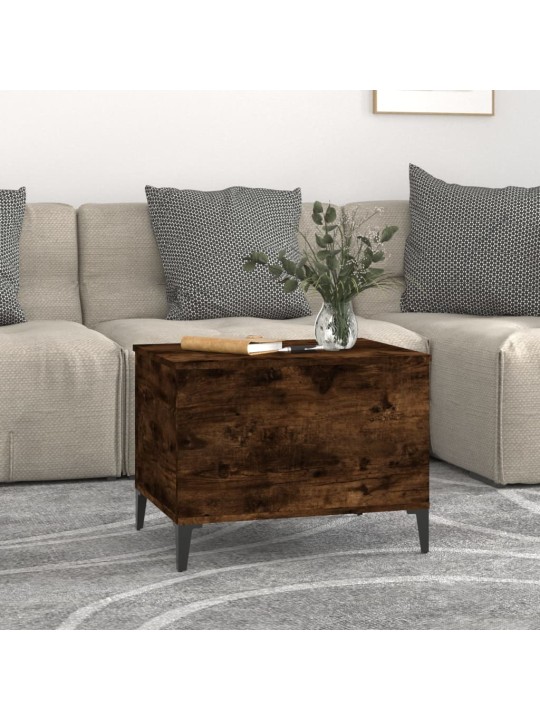 Konferenční stolek kouřový dub 60x44,5x45 cm kompozitní dřevo
