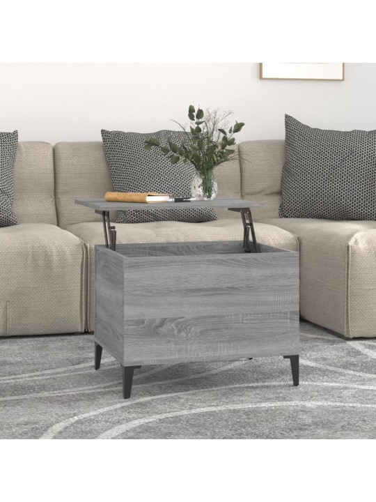 Konferenční stolek šedý sonoma 60x44,5x45 cm kompozitní dřevo