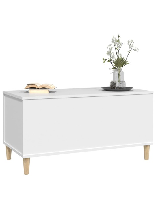 Konferenční stolek bílý 90 x 44,5 x 45 cm kompozitní dřevo