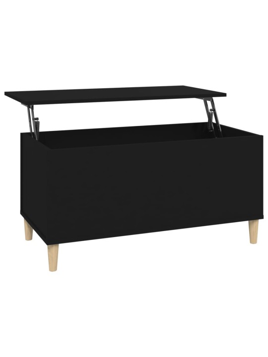 Konferenční stolek černý 90 x 44,5 x 45 cm kompozitní dřevo