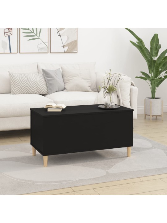 Konferenční stolek černý 90 x 44,5 x 45 cm kompozitní dřevo