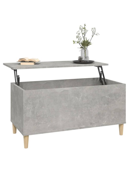 Konferenční stolek betonově šedý 90x44,5x45 cm kompozitní dřevo