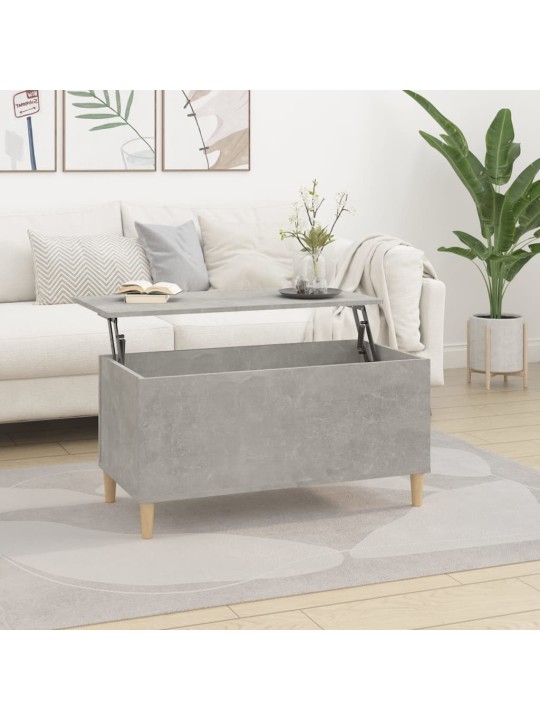 Konferenční stolek betonově šedý 90x44,5x45 cm kompozitní dřevo