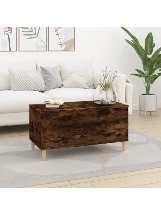 Konferenční stolek kouřový dub 90x44,5x45 cm kompozitní dřevo