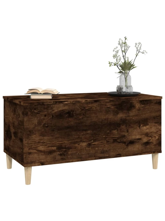 Konferenční stolek kouřový dub 90x44,5x45 cm kompozitní dřevo