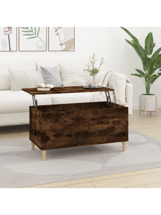 Konferenční stolek kouřový dub 90x44,5x45 cm kompozitní dřevo