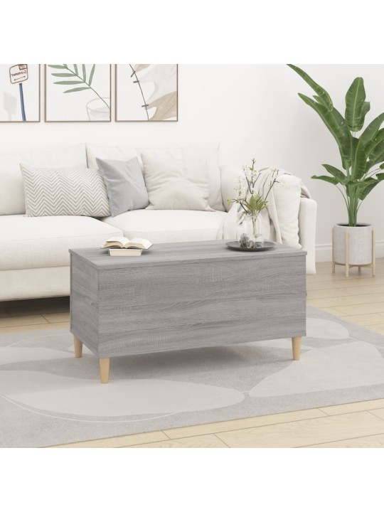 Konferenční stolek šedý sonoma 90x44,5x45 cm kompozitní dřevo