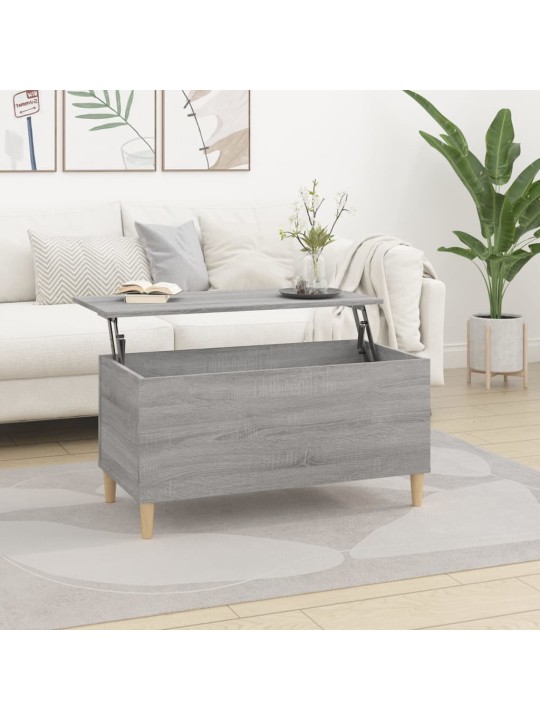 Konferenční stolek šedý sonoma 90x44,5x45 cm kompozitní dřevo