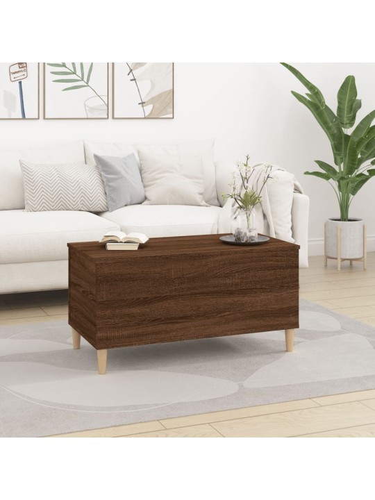 Konferenční stolek hnědý dub 90 x 44,5 x 45 cm kompozitní dřevo