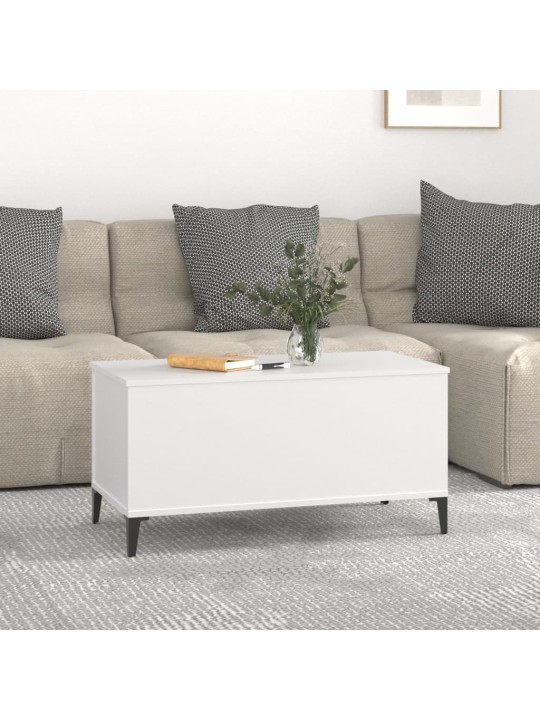 Konferenční stolek bílý 90 x 44,5 x 45 cm kompozitní dřevo
