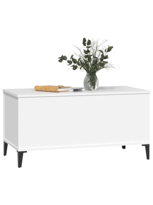 Konferenční stolek bílý 90 x 44,5 x 45 cm kompozitní dřevo