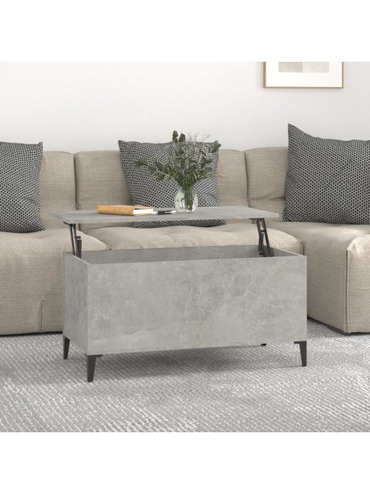 Konferenční stolek betonově šedý 90x44,5x45 cm kompozitní dřevo