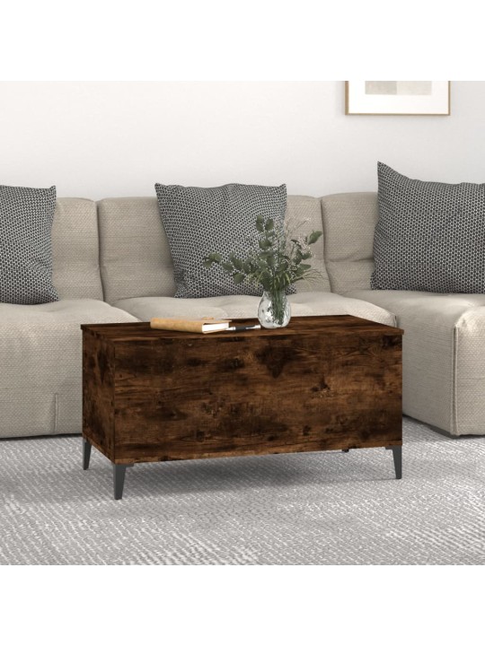 Konferenční stolek kouřový dub 90x44,5x45 cm kompozitní dřevo