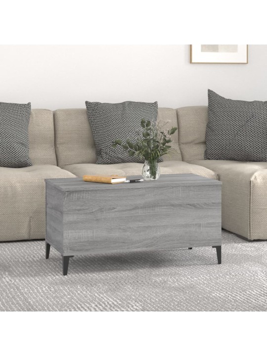 Konferenční stolek šedý sonoma 90x44,5x45 cm kompozitní dřevo