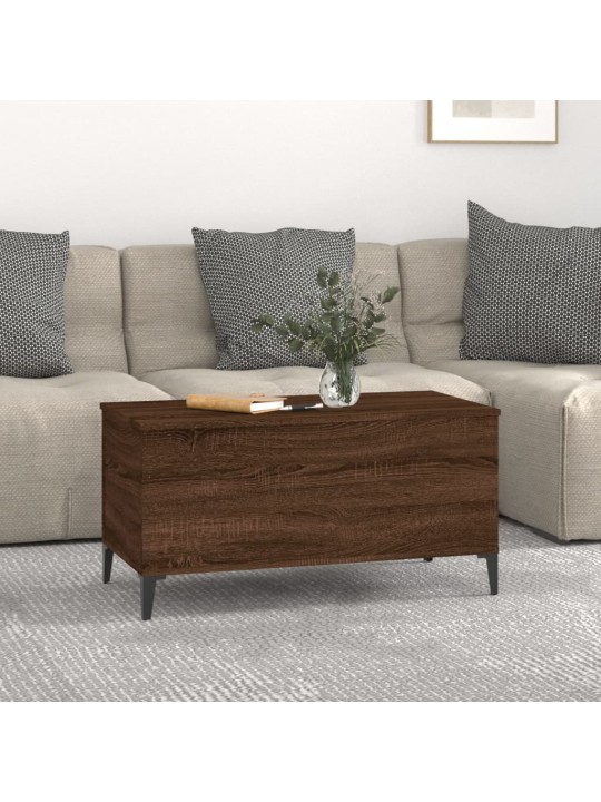 Konferenční stolek hnědý dub 90 x 44,5 x 45 cm kompozitní dřevo