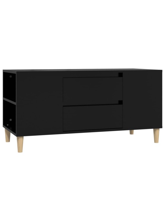 TV skříňka černá 102x44,5x50 cm kompozitní dřevo