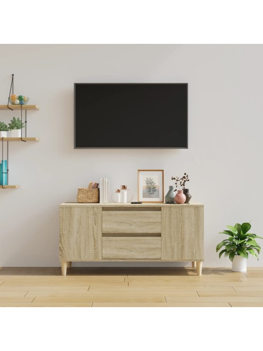 TV skříňka dub sonoma 102x44,5x50 cm kompozitní dřevo