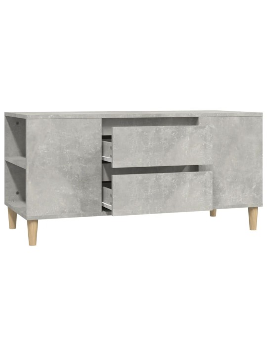 TV skříňka betonově šedá 102x44,5x50 cm kompozitní dřevo