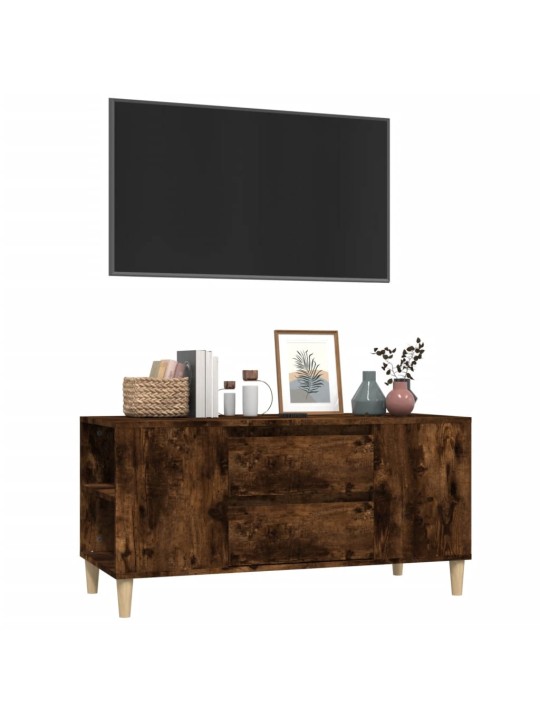 TV skříňka kouřový dub 102x44,5x50 cm kompozitní dřevo
