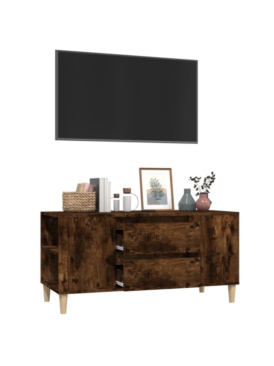 TV skříňka kouřový dub 102x44,5x50 cm kompozitní dřevo