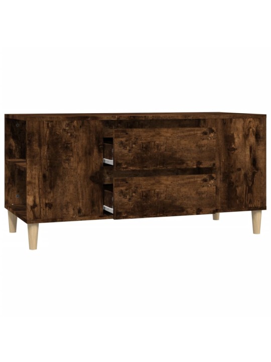 TV skříňka kouřový dub 102x44,5x50 cm kompozitní dřevo