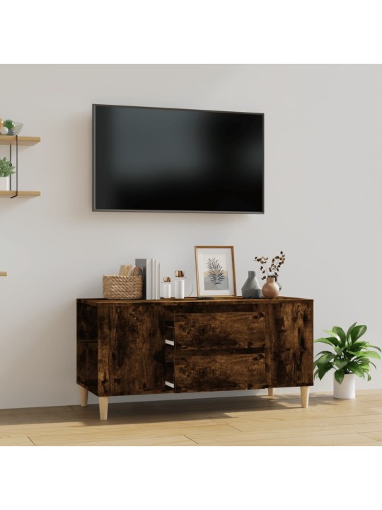 TV skříňka kouřový dub 102x44,5x50 cm kompozitní dřevo