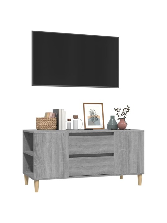 TV skříňka šedá sonoma 102x44,5x50 cm kompozitní dřevo