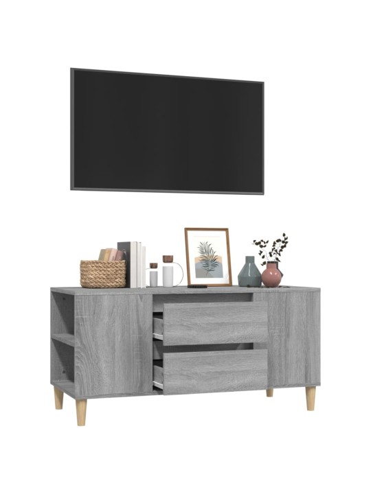 TV skříňka šedá sonoma 102x44,5x50 cm kompozitní dřevo