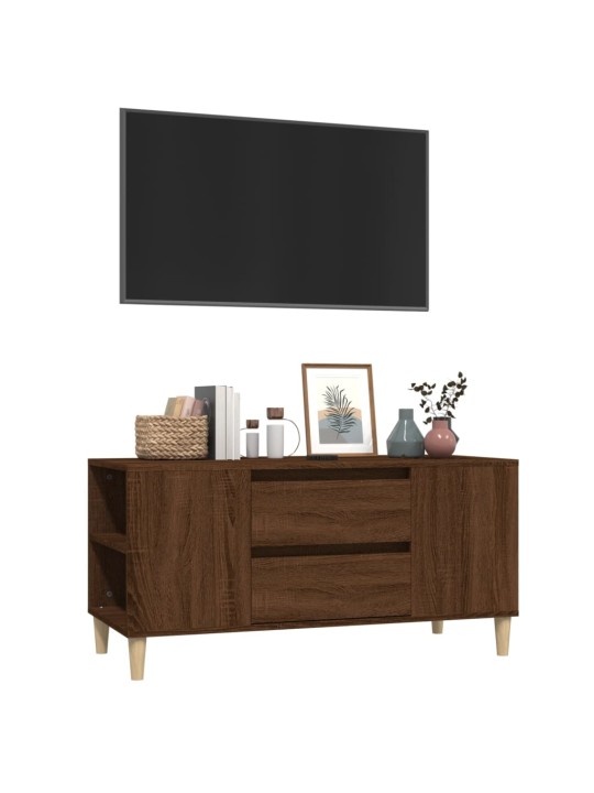 TV skříňka hnědý dub 102x44,5x50 cm kompozitní dřevo