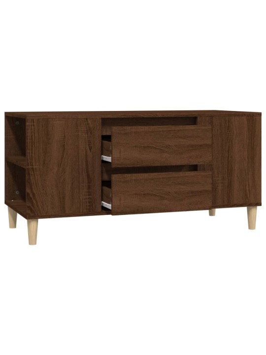 TV skříňka hnědý dub 102x44,5x50 cm kompozitní dřevo
