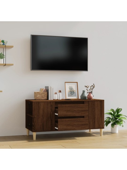 TV skříňka hnědý dub 102x44,5x50 cm kompozitní dřevo
