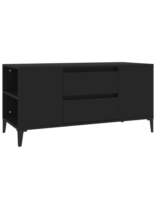 TV skříňka černá 102x44,5x50 cm kompozitní dřevo