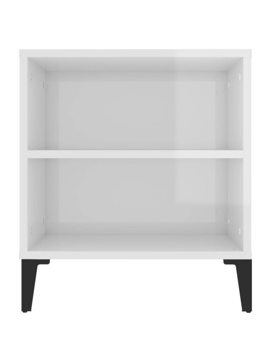 TV skříňka bílá vysoký lesk 102 x 44,5 x 50 cm kompozitní dřevo