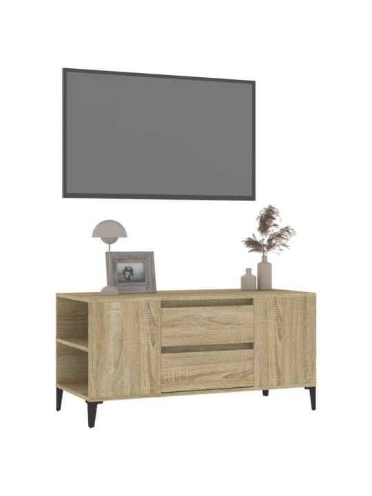 TV skříňka dub sonoma 102x44,5x50 cm kompozitní dřevo