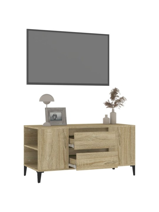 TV skříňka dub sonoma 102x44,5x50 cm kompozitní dřevo