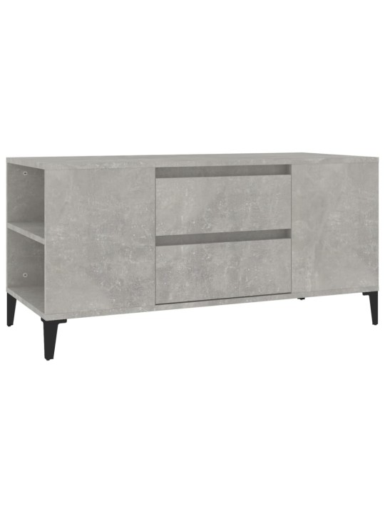 TV skříňka betonově šedá 102x44,5x50 cm kompozitní dřevo